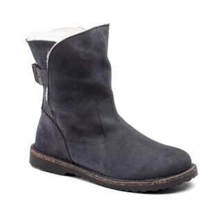Birkenstock Uppsala Shearling  Suede Leather Graphite 37